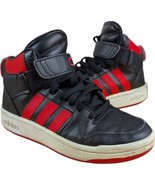Adidas Boys Postmove Black Red Shoes Size 4.5 Mid GW0460 Basketball Snea... - $32.67