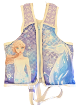 Swim Vest Elsa Frozen II  Disney For Kids 40-55 Lb Med/Lg Zip What Kids Want - $17.63