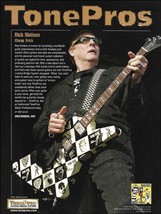 Rick Nielsen (Cheap Trick) TonePros Locking Bridge on Hamer guitar ad print - £3.09 GBP