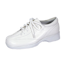 24 HOUR COMFORT Norma Women Wide Width Durable Cushioned Leather Sneakers - $49.95