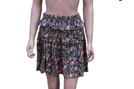 Nwt American Eagle Womens Xl Ruffle Tier Thick Elastic Band Floral Mini Skirt - £7.99 GBP