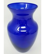 Vase Cobalt Blue Traditional Flared Table Desk Vintage 8&quot;  - £13.37 GBP