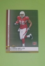 2009 Topps Finest Chris Beanie Wells ROOKIE RC #68 Arizona Cardinals FREE SHIP - £1.53 GBP