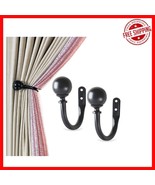 Elegant Black Matte Curtain Holdbacks - Heavy-Duty Decorative Tiebacks, ... - $585.40 MXN