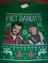 Funny Home Alone Wet Bandits Christmas Sweater Style T-Shirt Small New w/ Tag - £15.92 GBP