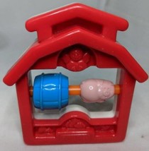 Vintage McDonald&#39;s Fisher Price Pig in a Barrel Farm Barn 1996 miniature... - $7.89