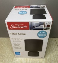 Sunbeam BLACK Table Lamp with 1 A19 LED Bulb Included - Brand New - £11.21 GBP