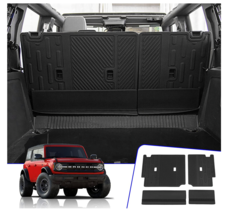Rongtaod For 2021-2023 Ford Bronco 4 Door 4pc Black Rubberized Backrest ... - $49.47