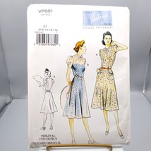 UNCUT Vintage Sewing PATTERN Vogue VP601 Model from Original 1939 Design, Misses - £29.69 GBP