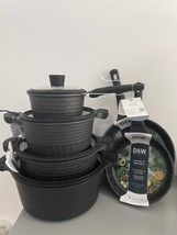 D&amp;W Deane &amp; White Cookware Collection Set 10 pc Color Black Casserole Pa... - $395.01