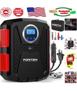 Compact Tire Inflator with LED Light - 150 PSI Automatic Pump for All Ve... - $1,661.50 MXN