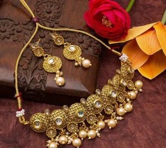 Trendy Alloy Women's Jewellery Set Necklace Earrings Kundan Women Bridal Set - $24.94