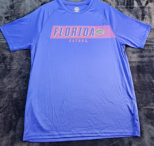 NCAA Florida Gators Rivalry Thread T Shirt Mens Large Blue Polyester Football - £13.93 GBP