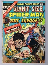 Giant Size Spider Man #3 ORIGINAL Vintage 1975 Marvel Comics Doc Savage - £27.77 GBP