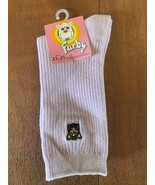 Furby LAVENDER Socks Black Embroidered FURBY Japanese Size 23-25 Cm *NEW... - $893.04 MXN