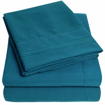 1500 Supreme Collection Queen Sheet Sets Teal - Luxury Hotel Bed Sheets And Pill - £43.01 GBP
