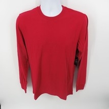 Member&#39;s Mark Men&#39;s Essential Red Long Sleeve T-Shirt Small NWT - £10.09 GBP