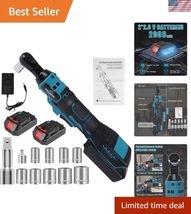 Durable 3/8'' Electric Ratchet Wrench Kit with 8 Sockets &amp; 3'' Extension... - $66.59