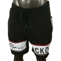 Nwt Marc Ecko Msrp $48.99 Men&#39;s Black Adjustable Pull On Shorts Size L - £16.83 GBP