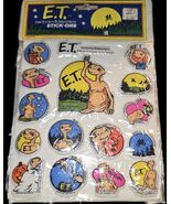 Vintage Sheet Of Puffy Stickers Extra Terrestrial Used ET-401 Diamond To... - $212.49 MXN