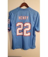 NIKE NFL TENNESSEE TITANS DERRICK HENRY BLUE YOUTH JERSEY XL - $14.84