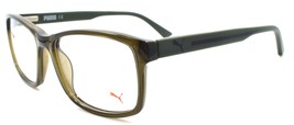 PUMA PE0009O 004 Eyeglasses Frames 52-17-140 Olive Green - £35.12 GBP