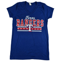 Texas Rangers District Women&#39;s Small Logo Short Sleeve T-Shirt Blue - £9.38 GBP