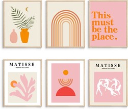 Matisse Wall Art And Boho Wall Art Prints Unframed,Minimalist, Set Of 6 - $29.99