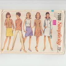 Pattern Simplicity 7699 Misses Junior Petitie Size 13JP Dress Pants Skir... - £7.83 GBP