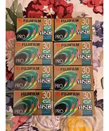 Fujifilm Pro VHS-C TC-30 Blank Camcorder 30 Minute Blank Tapes Lot of 8 New - £39.27 GBP