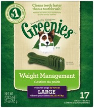 Greenies Weight Management Dog Dental Treats Large 1ea/27 oz, 17 ct - £54.56 GBP