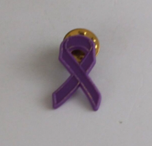 Purple Plastic Awareness Ribbon Lapel Hat Pin - £5.85 GBP