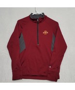 Under Armour IOWA STATE Women&#39;s Pullover Sz M 1/2 Zip Long Sleeve Vented... - $23.87