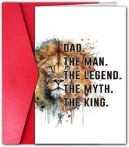 Funny Father’s Day Card for Dad from Daughter Son The Man The Legend The Myth Th - £5.47 GBP