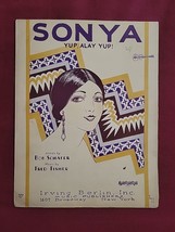 Vtg 1925 Sheet Music- Sonya,Yup, Alay Yup! - Schafer &amp; Fisher-Irving Berlin Inc. - £5.30 GBP