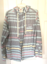 Vintage Levi’s  Striped Hooded Shirt Jacket Medium - £15.57 GBP