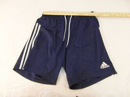Children Youth Boy's Adidas Blue White Striped Athletic Cross Train Shor... - $13.26