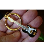 (M219B) FENDER P BASS electric GUITAR KEYCHAIN Jewelry 24k gold plate ke... - $27.10