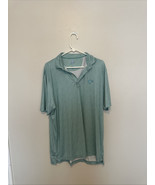 Johnnie O Featherweight Polo Shirt Mens Large UPF 50 Teal - $321.54 MXN