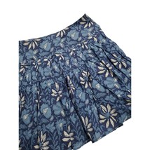 Banana Republic Skirt Size 4 Womens Blue Floral Lined Side Zip Summer Bo... - $15.39