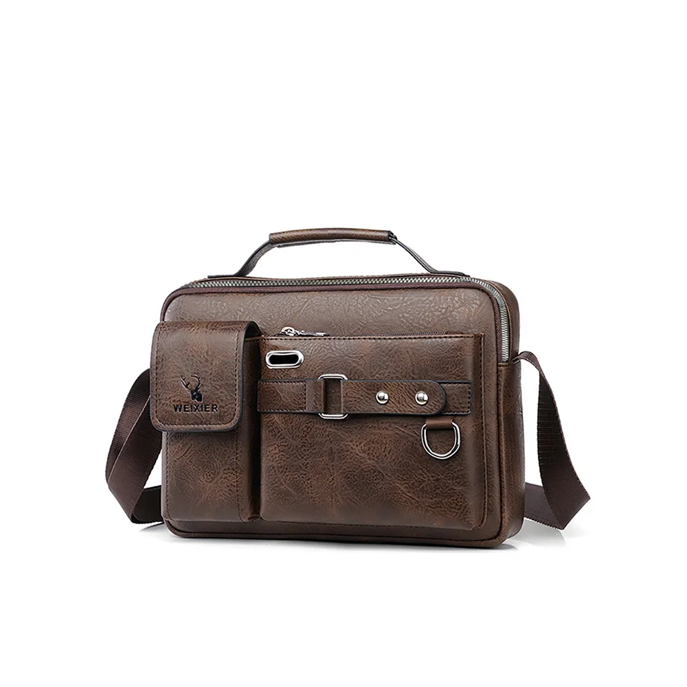 Fashion Men Briefcase Bag High Quality Business Famous Brand PU Leather ... - $50.43