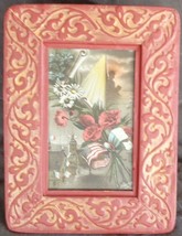 Antique Tin Photo Frame - WWI Lithograph Postcard - GREAT COLLECTIBLE - ... - $29.69