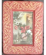 Antique Tin Photo Frame - WWI Lithograph Postcard - GREAT COLLECTIBLE - ... - $29.69
