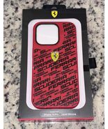 Official Ferrari Liquid Silicone Case Cover for iPhone 14 Pro Red Black New - €29,94 EUR