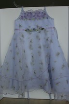 Fancy Formal BISCOTTI Lavender Dress Floral Size 4T Nordstroms - £18.03 GBP