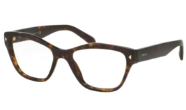 Brand New Prada Vpr 27S 2AU-1O1 Dark Havana Designer Authentic Eyeglasses 51-17 - £217.27 GBP