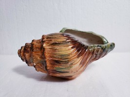 Vtg Napcoware 9.5&quot; x 4.5&quot; Conch Shell Planter C8777 Nautical Ocean Beach 1950s - £14.78 GBP