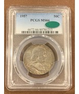 1957- Franklin Half Dollar- PCGS- MS66 CAC - £172.00 GBP