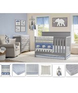 OiOi Safari 6-Piece Nursery Set Crib Bedding Ceiling Mobile &amp; Changing P... - $1,847.81 MXN