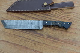 vintage real handmade damascus kitchen/hunting tanto knife 5647 - $856.64 MXN